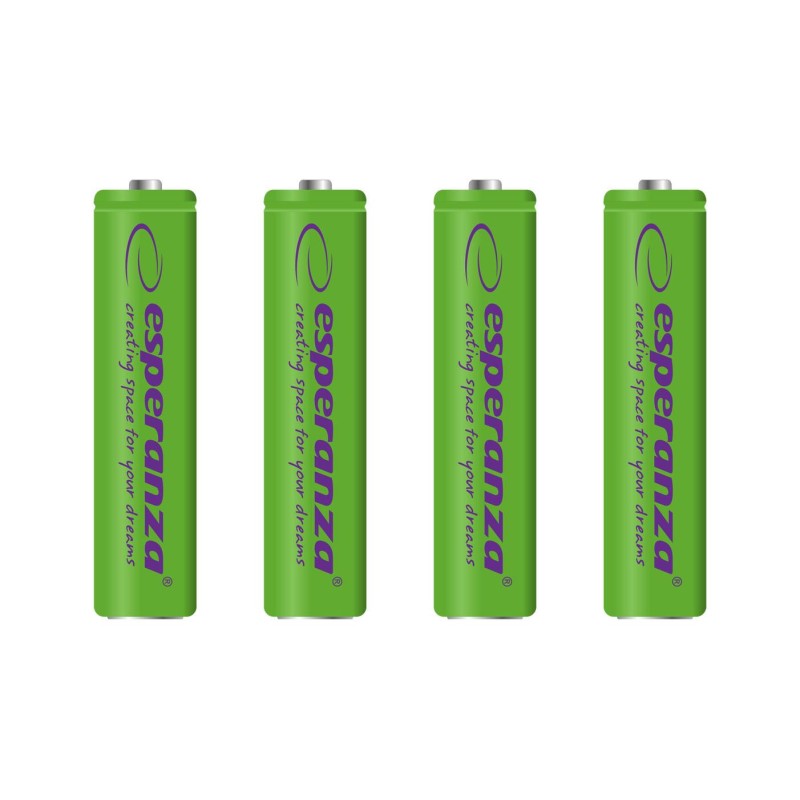 Akumulatorki AAA Esperanza 1000mAh 4szt. zielone