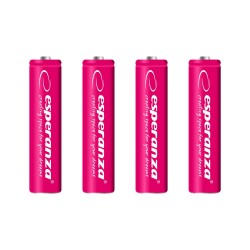 Akumulatorki AAA Esperanza 1000mAh 4szt. czerwone | PartsPC.pl