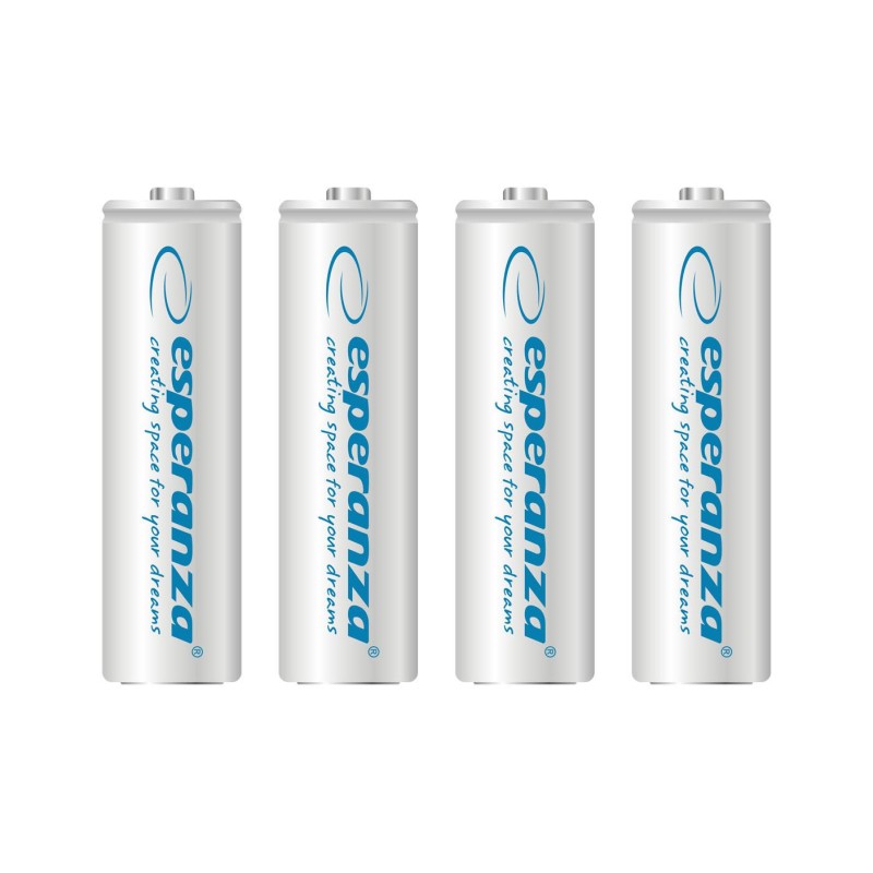Akumulatorki AA Esperanza 2000mAh 4szt. białe | PartsPC.pl