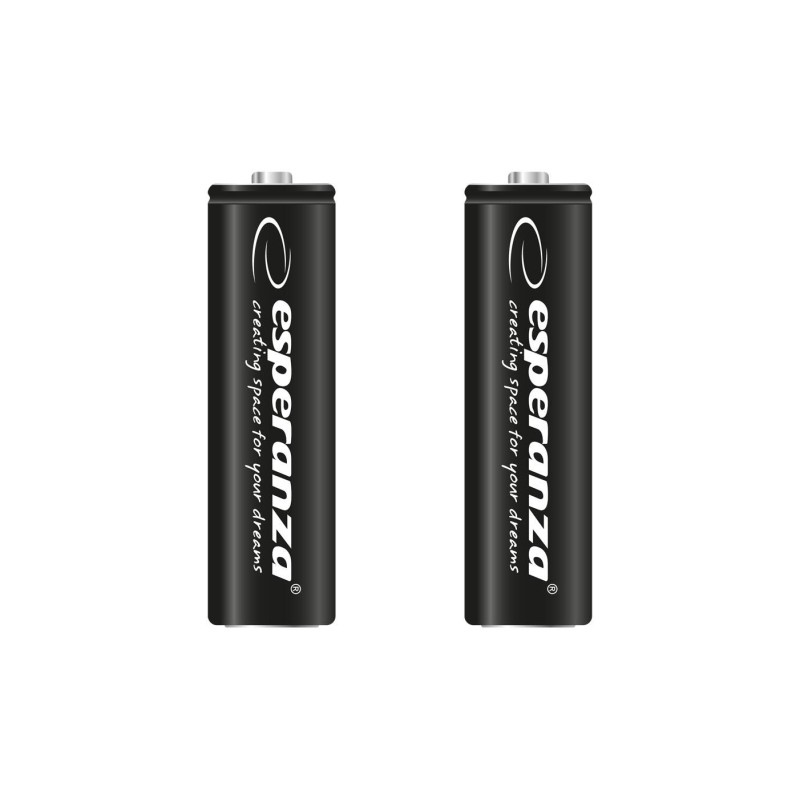Akumulatorki AA Esperanza 2600mAh 2szt. czarne | PartsPC.pl