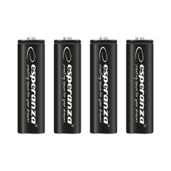 Akumulatorki AA Esperanza 2600mAh 4szt. czarne | PartsPC.pl
