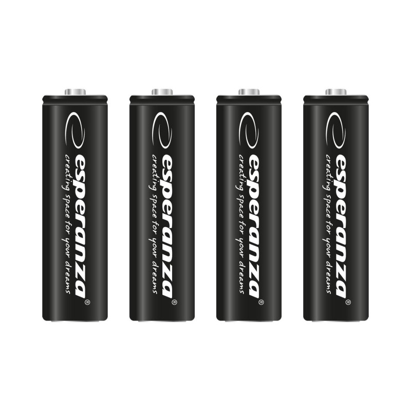 Akumulatorki AA Esperanza 2600mAh 4szt. czarne | PartsPC.pl