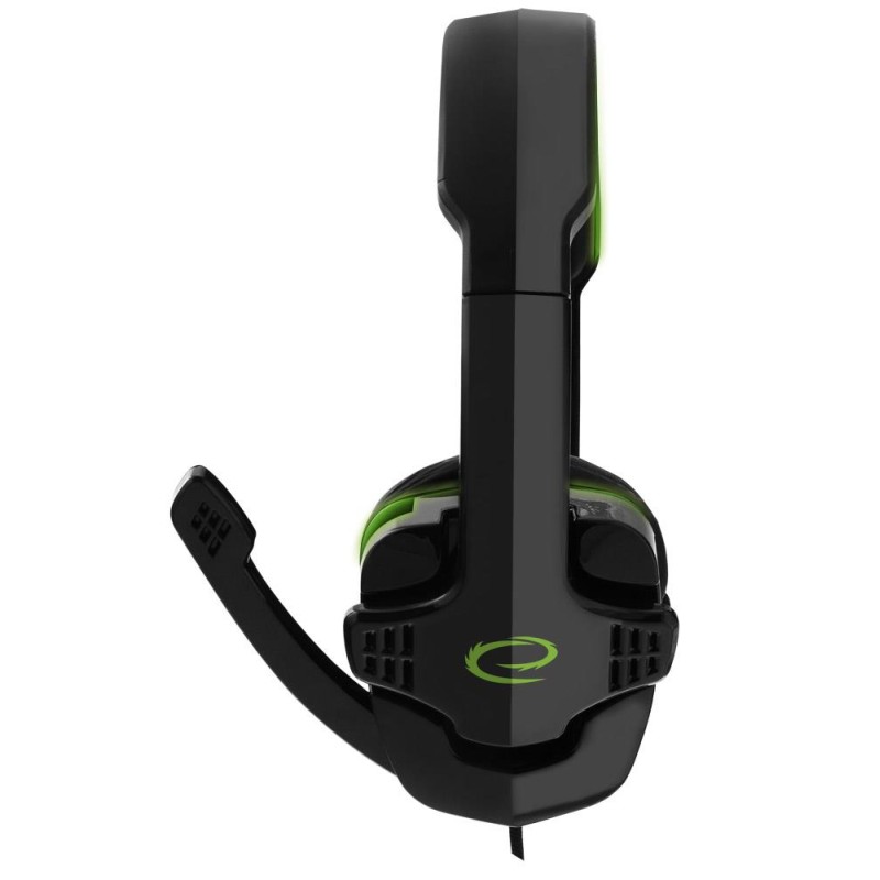Słuchawki z mikrofonem Esperanza "Raven" Gaming zielone | PartsPC.pl