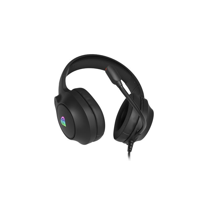 Słuchawki z mikrofonem Genesis Neon 213 RGB nauszne czarne… | PartsPC.pl