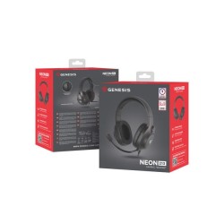 Słuchawki z mikrofonem Genesis Neon 213 RGB nauszne czarne… | PartsPC.pl