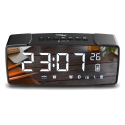 Radiobudzik Greenblue GB200 bluetooth 4.2, FM, aux-in, 6W, temperatura,