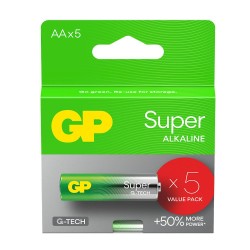 Bateria alkaliczna AA / LR6 GP Super Alkaline G-TECH - 5 szt… | PartsPC.pl
