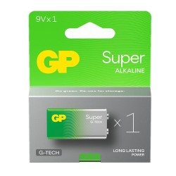 Bateria alkaliczna 6LR61 9V (R9*) GP Super Alkaline G-TECH -… | PartsPC.pl