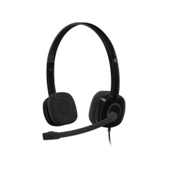 Słuchawki z mikrofonem Logitech H151 czarne | PartsPC.pl