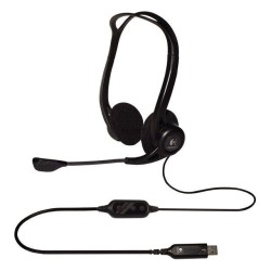 Słuchawki z mikrofonem Logitech OEM PC 960 czarne | PartsPC.pl