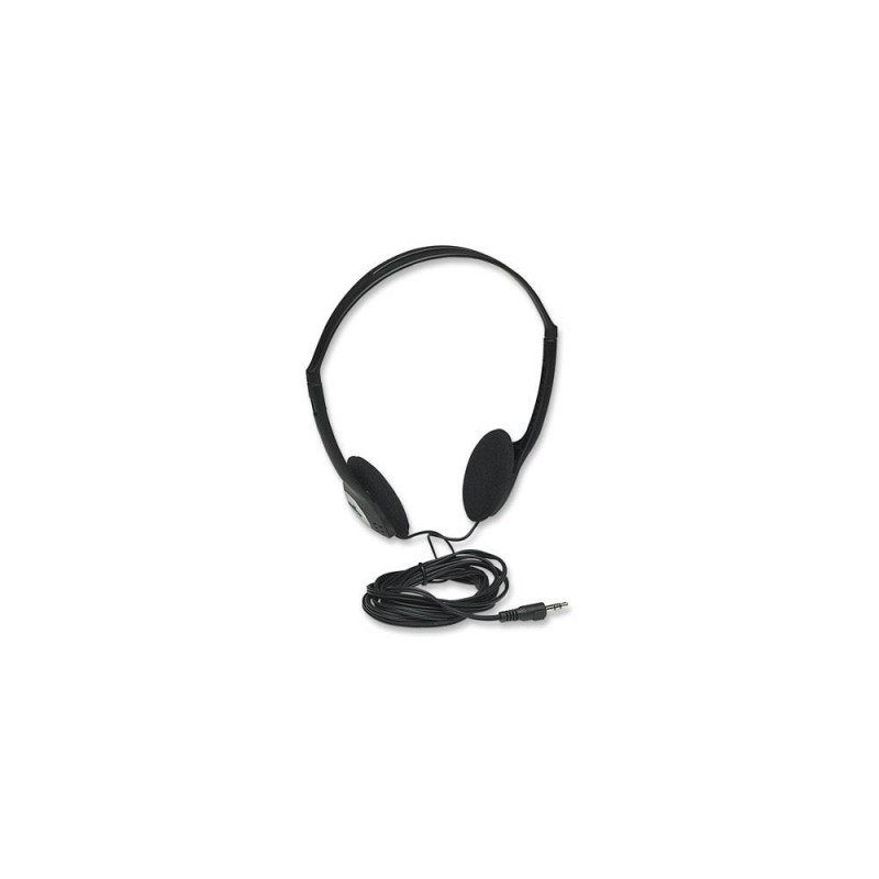 Słuchawki Manhattan 2,2m Czarne Stereo | PartsPC.pl