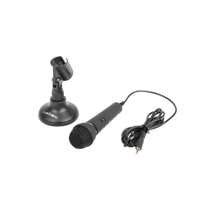 Mikrofon Natec ADDER Black | PartsPC.pl