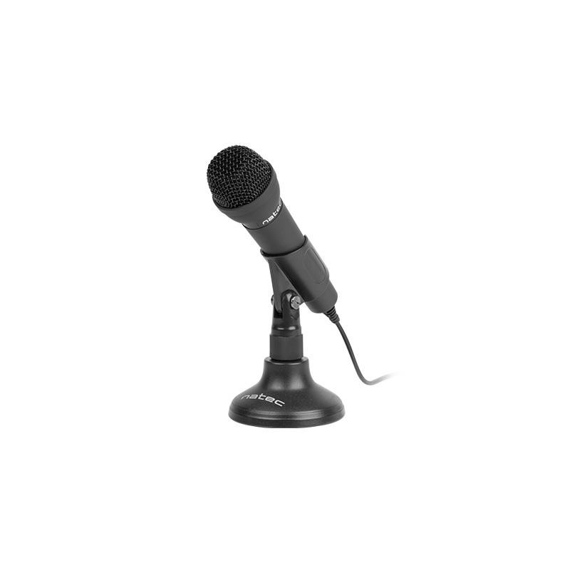 Mikrofon Natec ADDER Black | PartsPC.pl