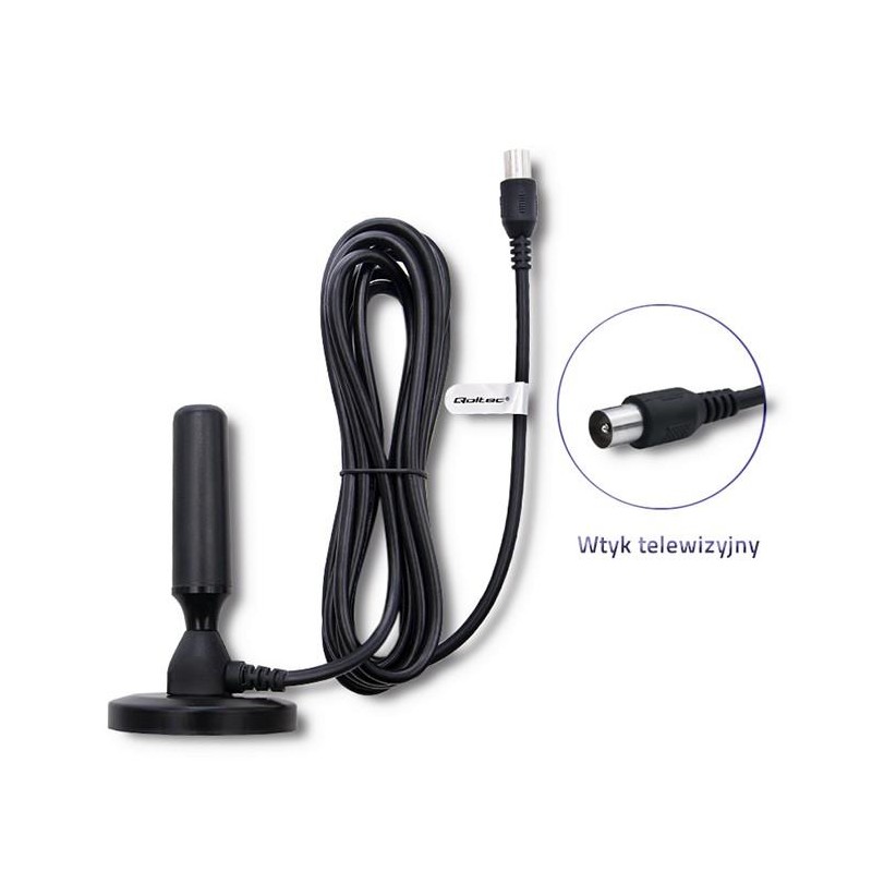 Antena telewizyjna Qoltec DVB-T2 | PartsPC.pl