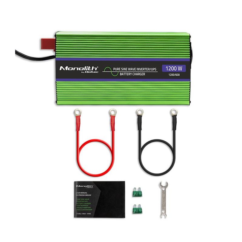 Przetwornica napięcia Qoltec Monolith | ładowanie baterii | UPS | 600W |