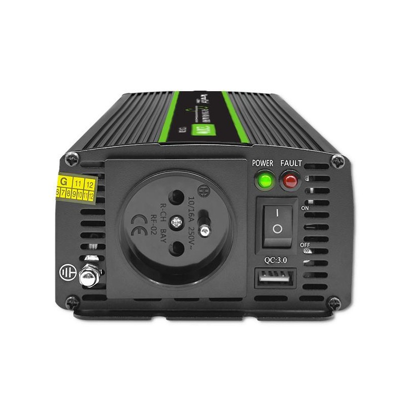 Przetwornica napięcia Qoltec Monolith | 600W | 1200W | 12V n… | PartsPC.pl
