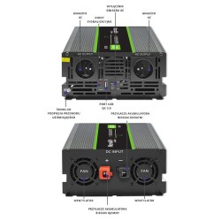 Qoltec Przetwornica napięcia Monolith | 2000W | 4000W | 2000… | PartsPC.pl
