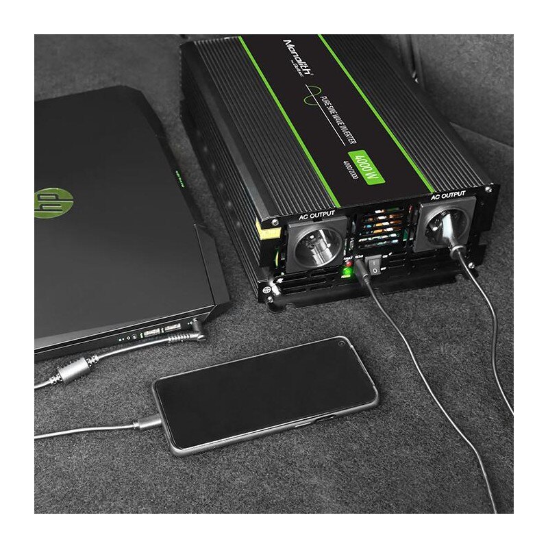 Qoltec Przetwornica napięcia Monolith | 2000W | 4000W | 24V … | PartsPC.pl