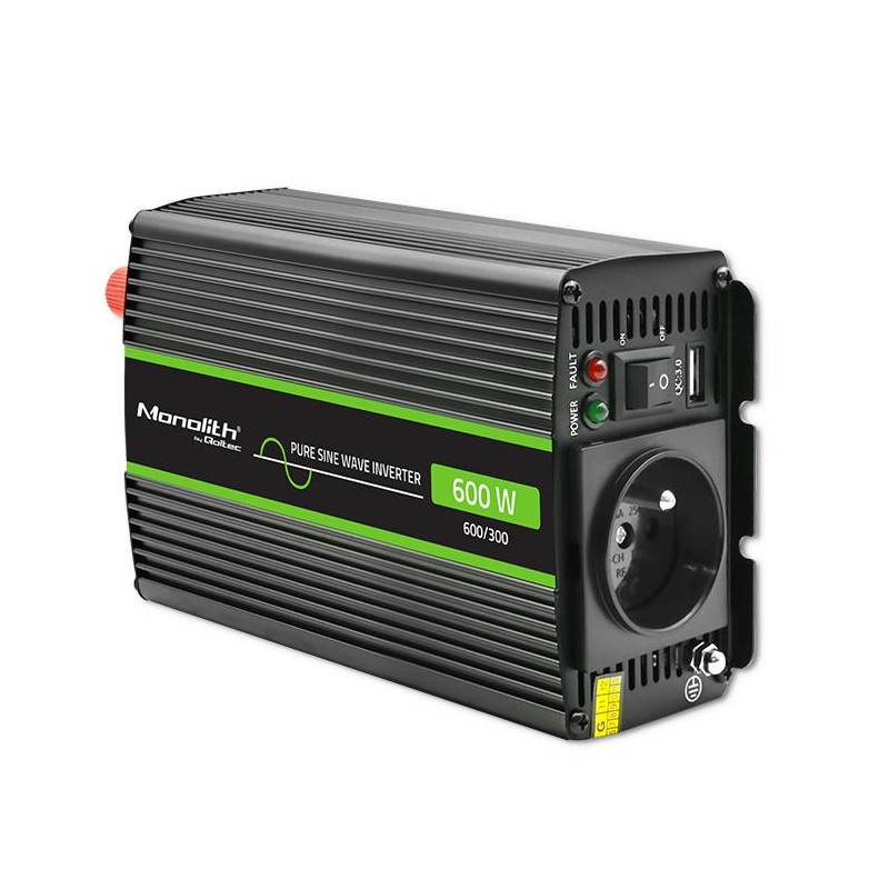 Przetwornica napięcia Qoltec Monolith | 300W | 600W | 12V na… | PartsPC.pl