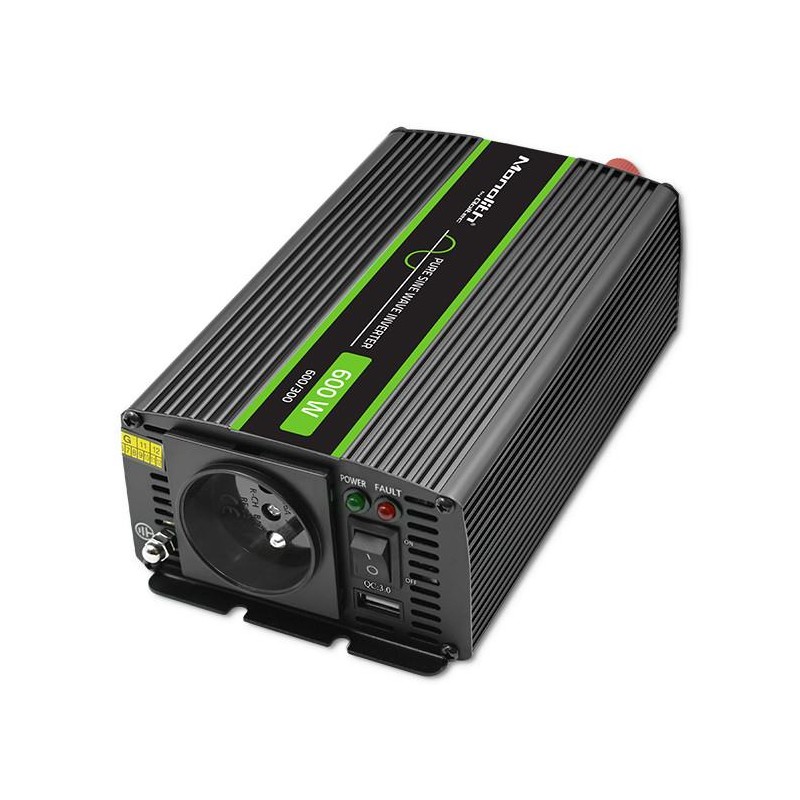 Przetwornica napięcia Qoltec Monolith | 300W | 600W | 12V na… | PartsPC.pl