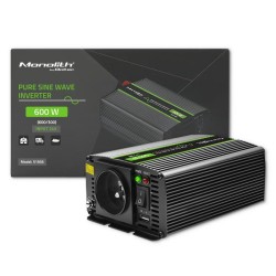 Przetwornica napięcia Qoltec Monolith |300W | 600W | 24V na 230V | Czysty