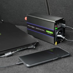 Przetwornica napięcia Qoltec Monolith 600 MS Wave | 12V na 2… | PartsPC.pl