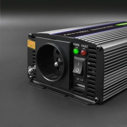 Przetwornica napięcia Qoltec Monolith 600 MS Wave | 12V na 2… | PartsPC.pl