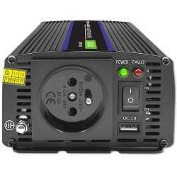 Przetwornica napięcia Qoltec Monolith 600 MS Wave | 12V na 2… | PartsPC.pl