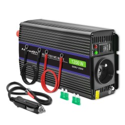 Przetwornica napięcia Qoltec Monolith 1200 MS Wave | 12V na … | PartsPC.pl