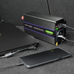 Przetwornica napięcia Qoltec Monolith 1200 MS Wave | 12V na … | PartsPC.pl