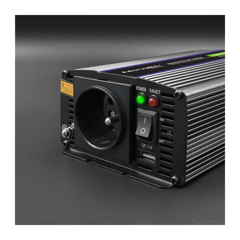 Przetwornica napięcia Qoltec Monolith 1200 MS Wave | 12V na … | PartsPC.pl