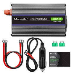 Przetwornica napięcia Qoltec Monolith 1200 MS Wave | 12V na … | PartsPC.pl