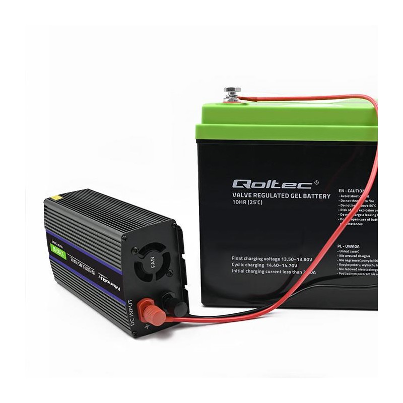 Przetwornica napięcia Qoltec Monolith 1200 MS Wave | 12V na … | PartsPC.pl