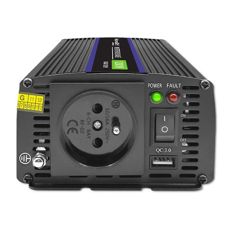 Przetwornica napięcia Qoltec Monolith 1200 MS Wave | 12V na … | PartsPC.pl