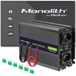 Qoltec Przetwornica napięcia Monolith 3000 MS Wave | 12V na … | PartsPC.pl