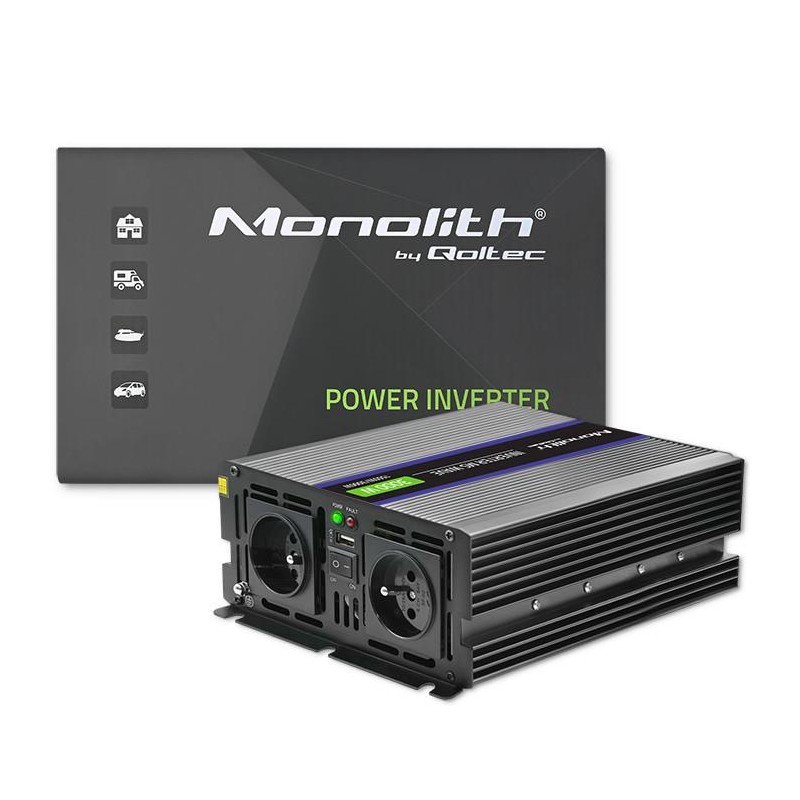 Qoltec Przetwornica napięcia Monolith 3000 MS Wave | 12V na … | PartsPC.pl