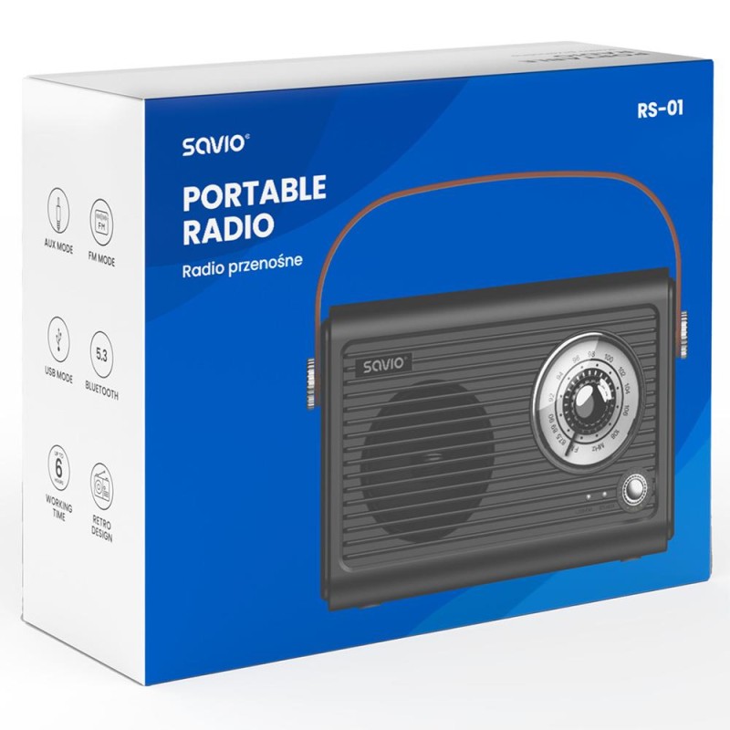 Radio przenośne Savio RS-01 | PartsPC.pl