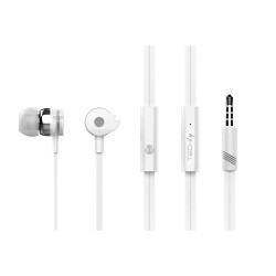 Słuchawki z mikrofonem Techly Stereo douszne białe | PartsPC.pl