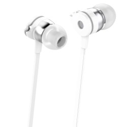 Słuchawki z mikrofonem Techly Stereo douszne białe | PartsPC.pl