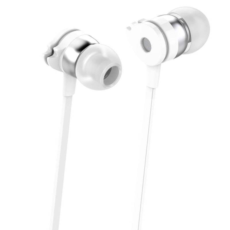 Słuchawki z mikrofonem Techly Stereo douszne białe | PartsPC.pl
