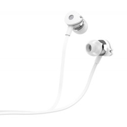 Słuchawki z mikrofonem Techly Stereo douszne białe | PartsPC.pl