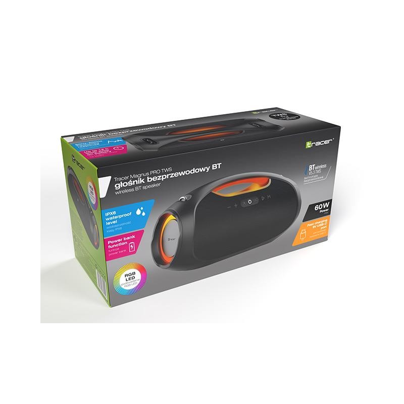 Głośniki Tracer Magnus Pro TWS Bluetooth czarny | PartsPC.pl