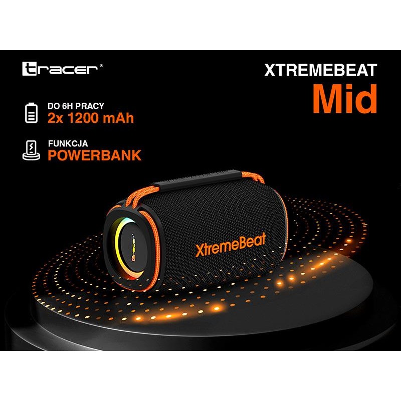 Głośniki Tracer XtremeBeat Mid Bluetooth | PartsPC.pl