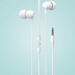 Słuchawki z mikrofonem Usams EP-47 stereo Jack 3,5mm białe… | PartsPC.pl