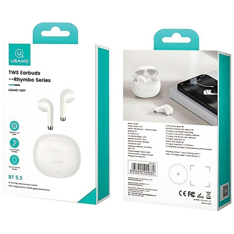 Słuchawki z mikrofonem Usams Rhymbo Series TWS Bluetooth + s… | PartsPC.pl