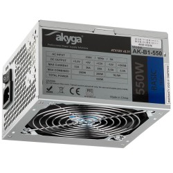 Zasilacz ATX 550W Akyga Basic AK-B1-550 Fan12cm P4 3xSATA PC… | PartsPC.pl