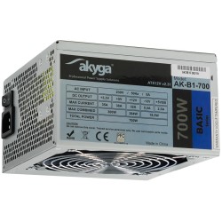 Zasilacz ATX 700W Akyga Basic AK-B1-700 Fan12cm P8 5xSATA PC… | PartsPC.pl