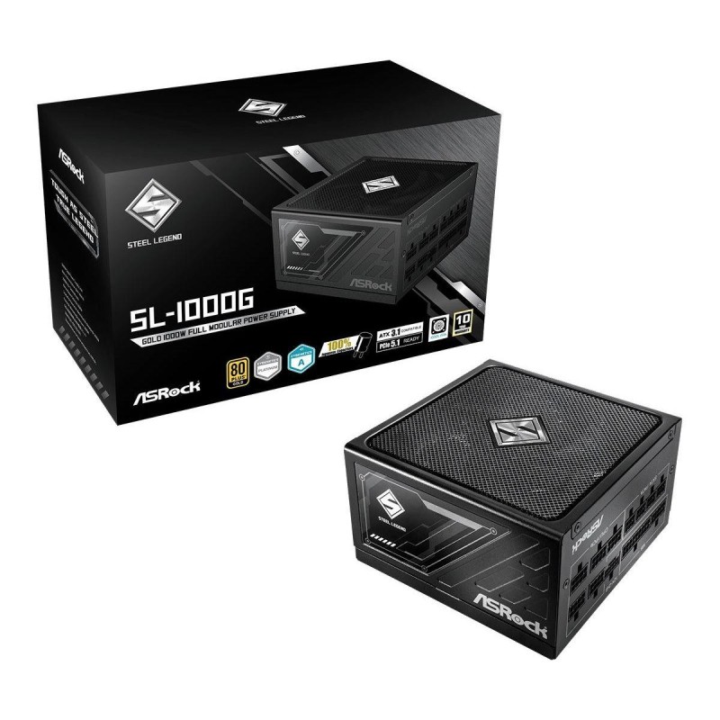 ASRock Zasilacz SL-1000G 1000W 80PLUS GOLD modularny | PartsPC.pl