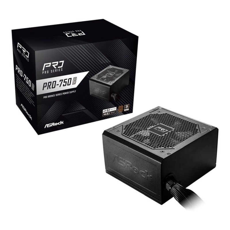 Zasilacz ASRock PRO 750W 80 PLUS Bronze | PartsPC.pl