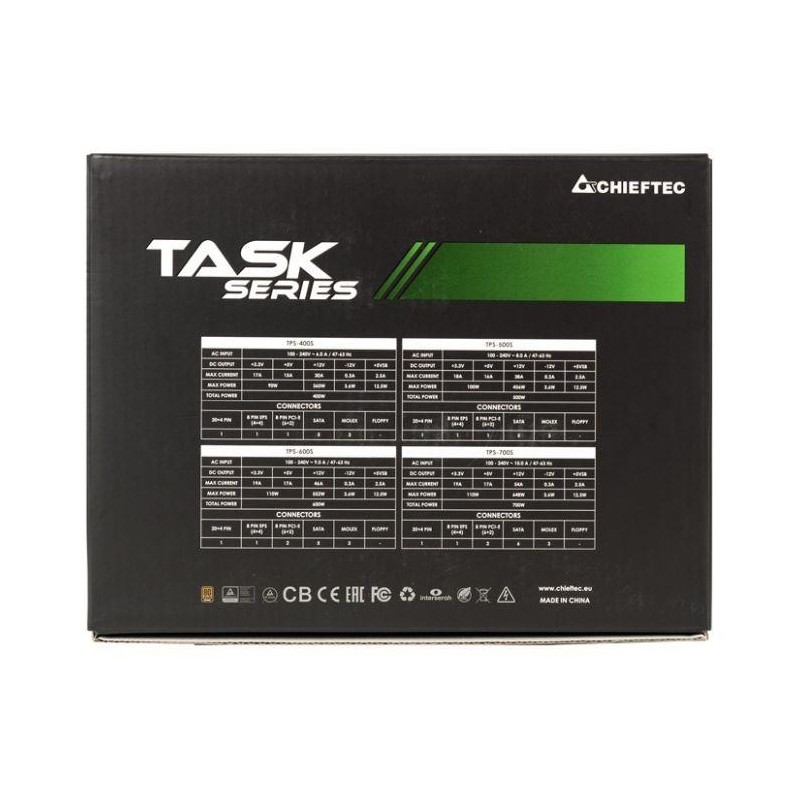 Zasilacz Chieftec TPS-500S 500W ATX 120mm 80+Bronze aPFC | PartsPC.pl